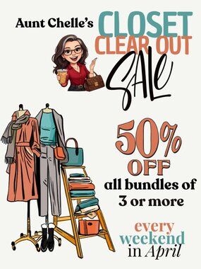 📢 READ ME: April Closet Clear Out! 50% Off 3+ Item Bundles